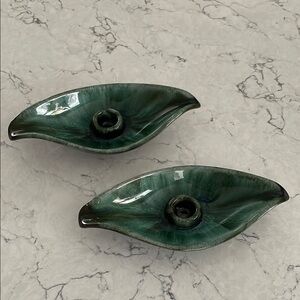 Blue Mountain Pottery Candle Holders